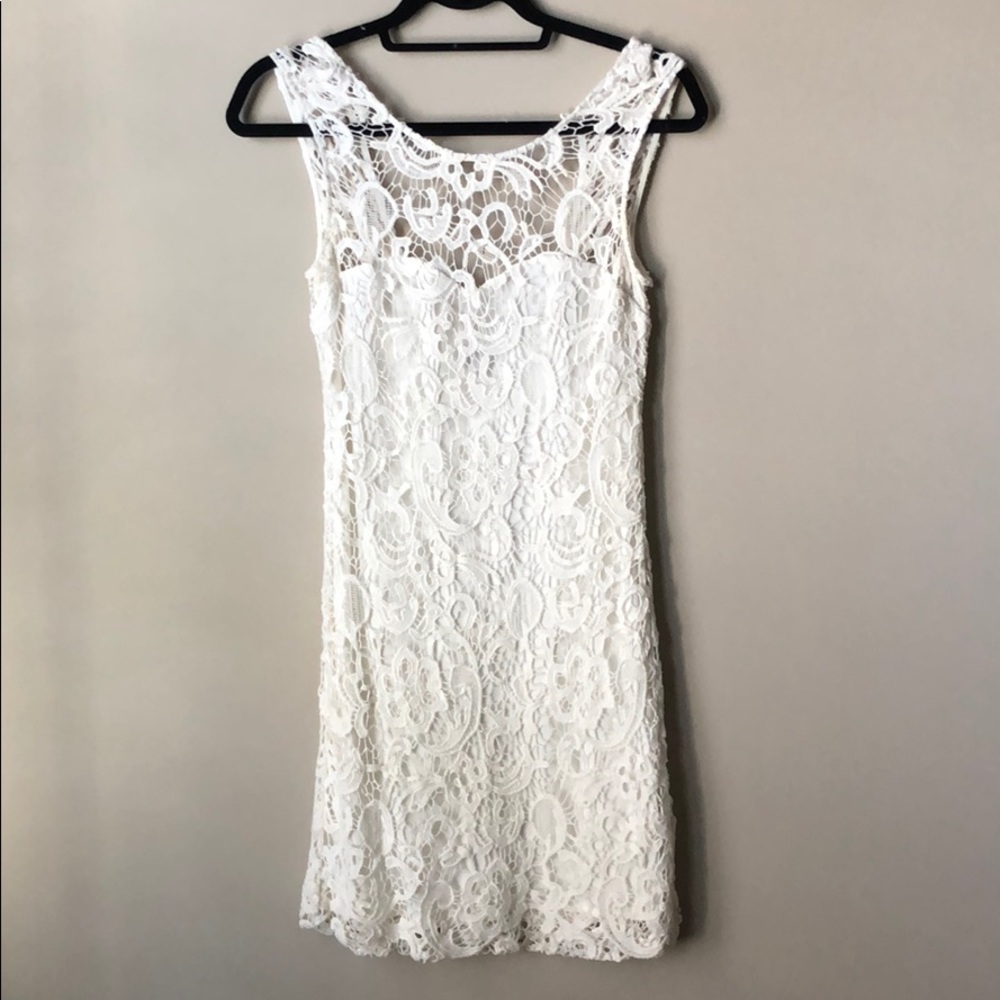 White lace dress